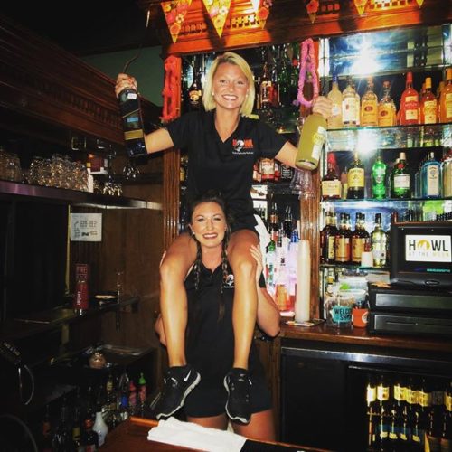 Happy Friday, Howlers! Our bartenders will go to great heights to pour you the perfect drink! 🍹🍸🥃🍺🍷#teamwork . . . . . #howlatthemoon #moonme #livemusic #drinks #wolfpack #buckets #bucketsofbooze #shots #weekend #welcometotheshow #cocktails #friday #weekendvibes #fridaynight #summertime