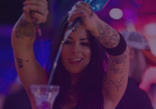 Drinks: cocktails, shots and buckets