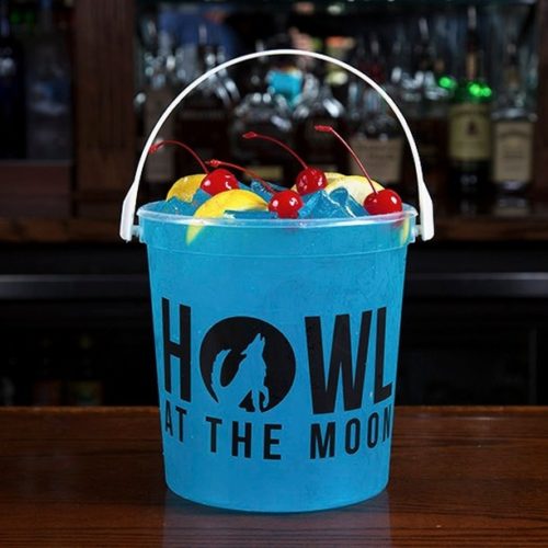 We’re ready to say ADIOS to the week and HELLO to the weekend! Our 86oz Adios MoFo tastes as good as it looks 💙🙌👏👅 . . . #howlatthemoon #livemusic #drinks #wolfpack #buckets #adiosmofo #mofo #humpday #cruzanrum #skyyvodka #cuervotequila #pinnaclegin #bluecuracao #party #happyhour