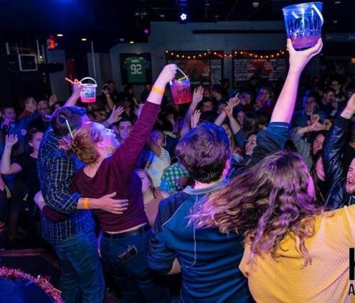 Cheers to making it halfway through the work week! 👏🙌 . . #howlatthemoon #wolfpack #cheers #buckets #drinks #wednesday #humpday #singalong #workgrind
