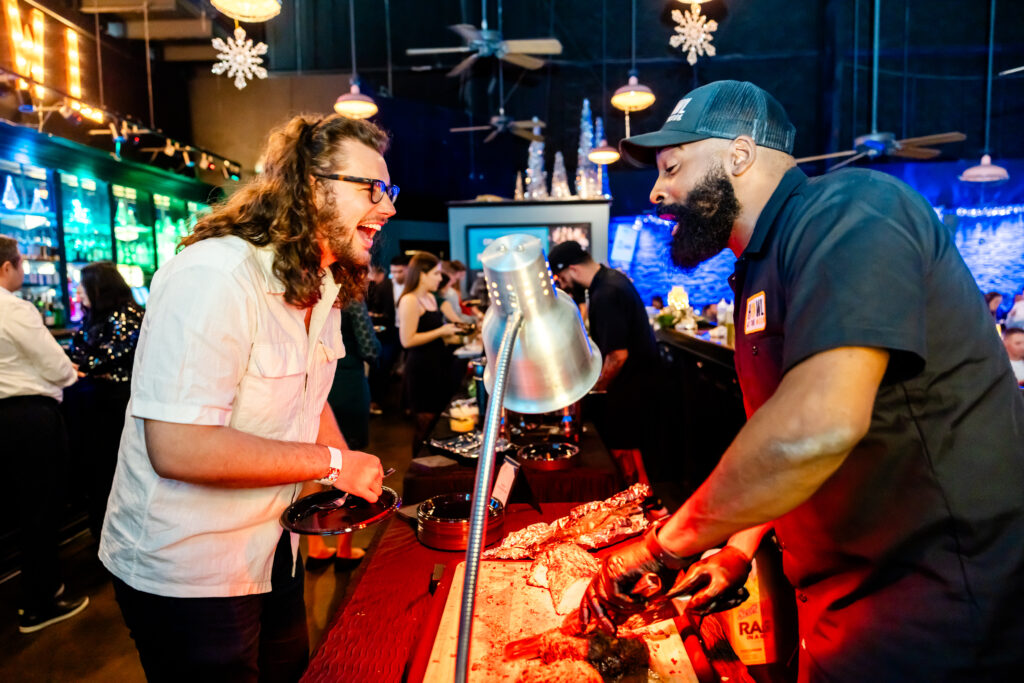 Holiday party buffet