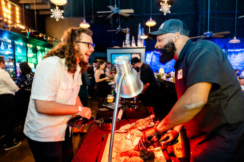 Holiday party buffet